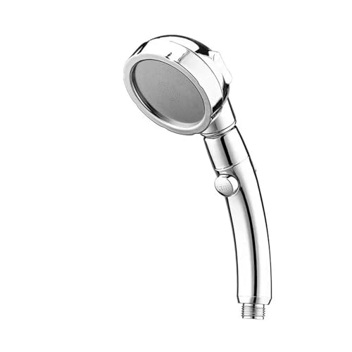 CUDVOLHTU 3 Modi Duschkopf Druck einstellbar, 360 Grad drehbar mit Stopp-Taste Schlauch Wasser sparen(White) von CUDVOLHTU
