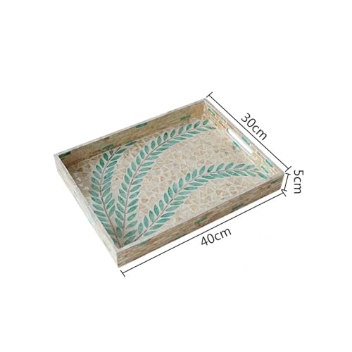 CUDVOLHTU AhunderJiaz Natürliches Muscheltablett, Wohnzimmer, Aufbewahrungskorb, Heimdekoration(C - Big 40cm) von CUDVOLHTU