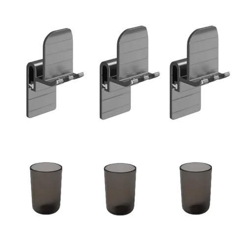 CUDVOLHTU B62A Zahnbürstenhalter, stanzfreies Badezimmer, wandmontiertes Mundwasser, Becherhalter, elektrisches Zahnbürstenregal CUDVOLHTU B62A Zahnbürstenhalter, stanzfreies Badezimmer, wandmontiertes Mundwasser, Becherhalter, elektrisches Zahnbürstenregal von CUDVOLHTU