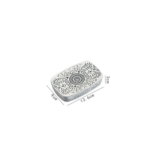 CUDVOLHTU Badezimmer aus Keramik im böhmischen Stil, quadratische, farbenfrohe Mundspültasse(Soap Dish) von CUDVOLHTU