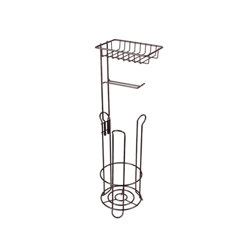 CUDVOLHTU Badezimmerpapierrolle, vertikaler Aufbewahrungskorb for Toilettenpapier, Halter aus Edelstahl for Taschentücher, multifunktionales Aufbewahrungsregal(Copper) von CUDVOLHTU