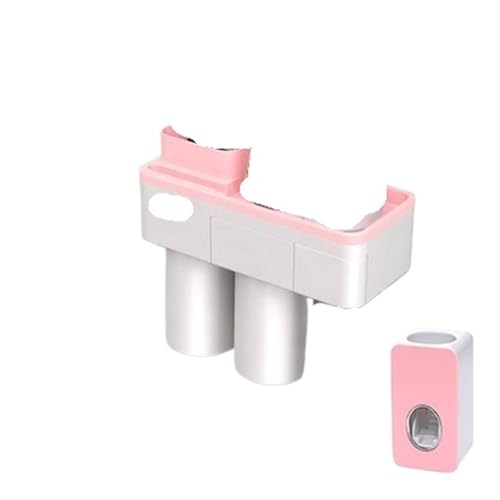 CUDVOLHTU Badezimmerzubehör Zahnbürstenhalter Einfach und platzsparend(Pink-2M) von CUDVOLHTU