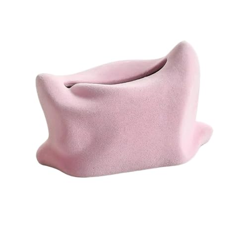 CUDVOLHTU Cremefarbene Taschentuchbox aus Keramik for den Haushalt, Schreibtischdekoration for das Wohnzimmer(Flocking Powder) von CUDVOLHTU
