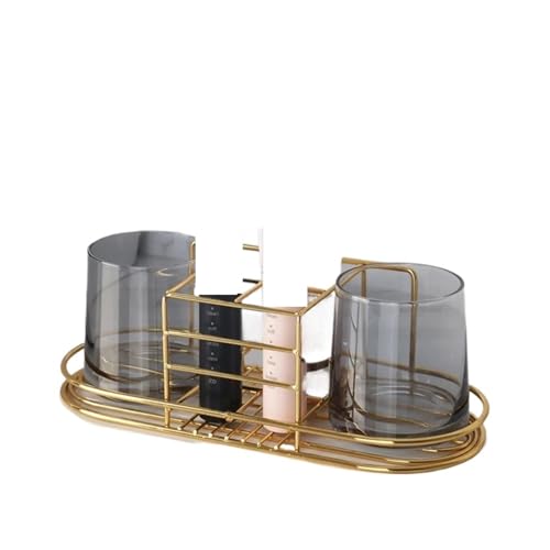 CUDVOLHTU ELEG-1 PCS Gold Cosmetics Space Zahnpasta, Zahnbürstenhalter belüftet CUDVOLHTU ELEG-1 PCS Gold Cosmetics Space Zahnpasta, Zahnbürstenhalter belüftet von CUDVOLHTU