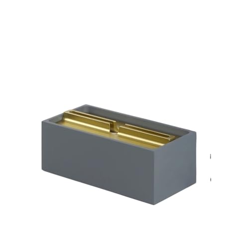CUDVOLHTU Einfache Taschentuchbox aus Harz, rechteckige, einfarbige Servietten-Toilettenpapierboxen(C Large Tissue Box) von CUDVOLHTU
