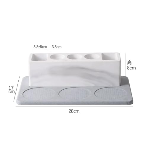 CUDVOLHTU Elektrische Zahnbürste Rasierer Halter Basis, Kreative Toilette Mundwasser Tasse Zahn Rack Badezimmer Drainage Halter ZD327(Color 5) von CUDVOLHTU