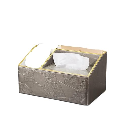 CUDVOLHTU Europäischer multifunktionaler Serviettenhalter, PU-Leder, Fernbedienungs-Aufbewahrungsbox,(D) von CUDVOLHTU