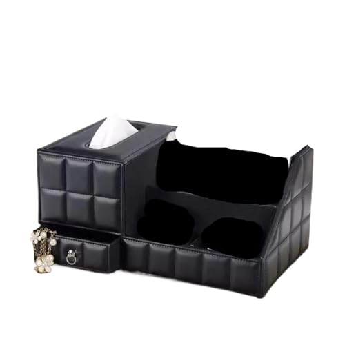 CUDVOLHTU Europäischer multifunktionaler Serviettenhalter, PU-Leder, Fernbedienungs-Aufbewahrungsbox,(F) von CUDVOLHTU