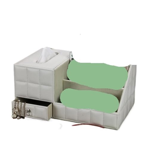 CUDVOLHTU Europäischer multifunktionaler Serviettenhalter, PU-Leder, Fernbedienungs-Aufbewahrungsbox,(H) von CUDVOLHTU
