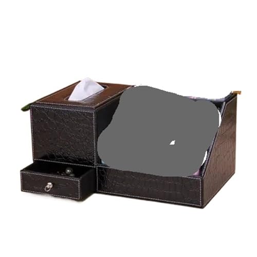 CUDVOLHTU Europäischer multifunktionaler Serviettenhalter, PU-Leder, Fernbedienungs-Aufbewahrungsbox,(J) von CUDVOLHTU