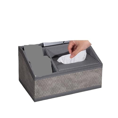 CUDVOLHTU Europäischer multifunktionaler Serviettenhalter, PU-Leder, Fernbedienungs-Aufbewahrungsbox,(R) von CUDVOLHTU