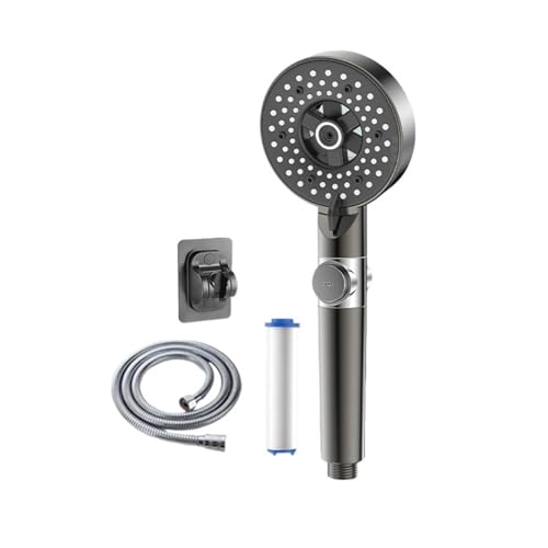 CUDVOLHTU Handbrause for den Haushalt, Kopfbrause-Set, Badezimmer-Booster, Badewanne reinigen(Gun Grey Shower Head) von CUDVOLHTU