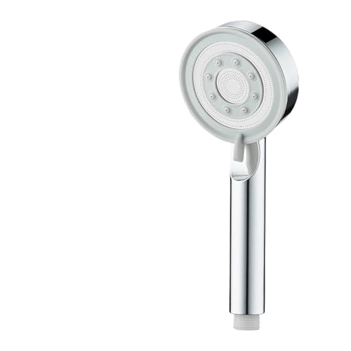 CUDVOLHTU Handbrause mit Druck, 5-Modus-Duschset mit leistungsstarken, wassersparenden Sprühfunktionen(Silver Set) von CUDVOLHTU