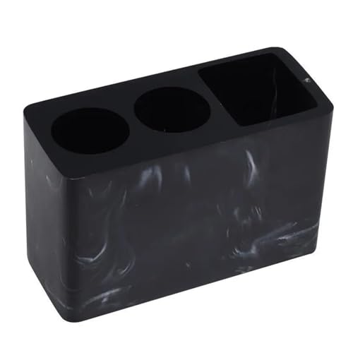 CUDVOLHTU Harz Zahnbürstenhalter Badezimmer Ganizer, Zahnpasta Rack Elektrische Zahnbürste(Black) von CUDVOLHTU