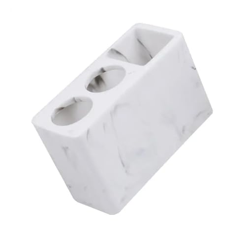 CUDVOLHTU Harz Zahnbürstenhalter Badezimmer Ganizer, Zahnpasta Rack Elektrische Zahnbürste(White) von CUDVOLHTU
