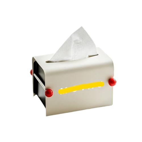 CUDVOLHTU Hochwertige Papierbox mit Eisenstruktur for den Schreibtisch, Taschentuchhalter fürs Auto, Servilletero(Style-1) von CUDVOLHTU