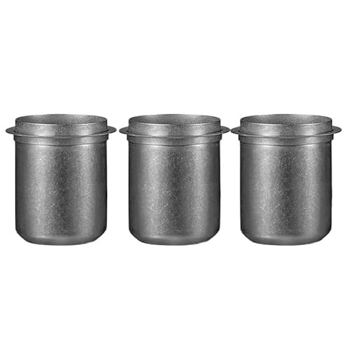 CUDVOLHTU Kompatibel mit MHW-3BOMBER 58 mm, Kaffeedosierbecher, kompatibel mit 58 mm, Siebträger, 304 Edelstahl, Kaffee(3pcs Silver) von CUDVOLHTU