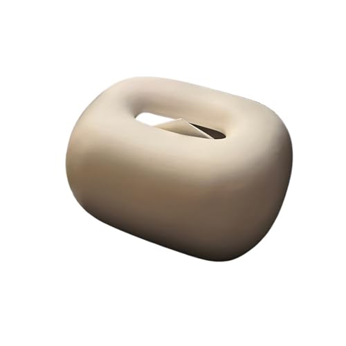 CUDVOLHTU Kreative Keramik-Eck-Taschentuchbox, Keramik-Taschentuchbox, Nachttisch, Papierhandtuch(White) von CUDVOLHTU