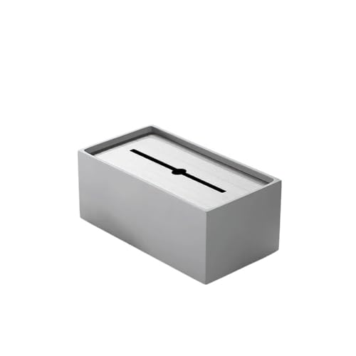CUDVOLHTU Leichte Luxus-Taschentuchboxen aus Kunstharz, Taschentuchhalter for den Schreibtisch, Badezimmer-Aufbewahrungsbox for Zeichnen von Papier(B2) von CUDVOLHTU