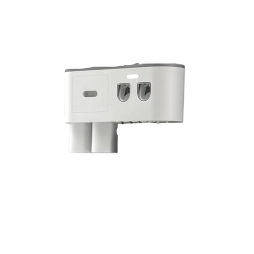 CUDVOLHTU Magnetischer Adsorptionszahnbürstenhalter, Wandmontierter doppelter automatischer Zahnpastaspenderständer(02) von CUDVOLHTU
