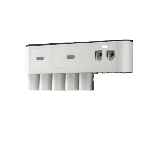 CUDVOLHTU Magnetischer Adsorptionszahnbürstenhalter, Wandmontierter doppelter automatischer Zahnpastaspenderständer(12) von CUDVOLHTU