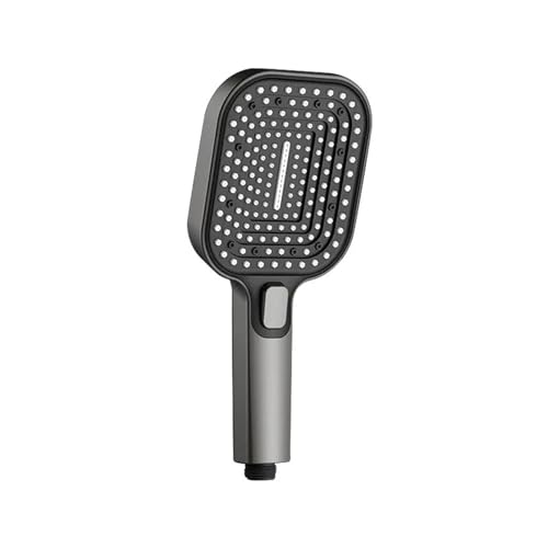 CUDVOLHTU Pflegeleichte Handbrause, Kopf aus mattiertem, rostbeständigem Silikon, Strahldüsen(Gray) von CUDVOLHTU