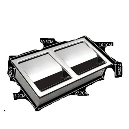 CUDVOLHTU SUS304 Edelstahl Verdeckte, wasserdichte Tissue Box Wand-montiert Versteckte(Double Box) von CUDVOLHTU