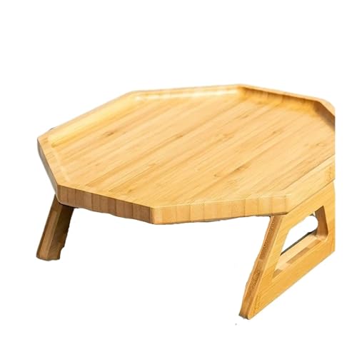 CUDVOLHTU Sofatablett, Faltbare Holzsofa-Armlehne, Tisch, Wohnzimmer, rund, Raute, Haushaltswerkzeuge(Rhombus) von CUDVOLHTU