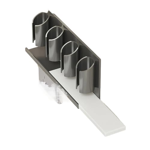 CUDVOLHTU Space Aluminium Wandhalterung for elektrische Zahnbürste, Zahnpasta-Rack, Lagerregal(2 Slots Gray) von CUDVOLHTU