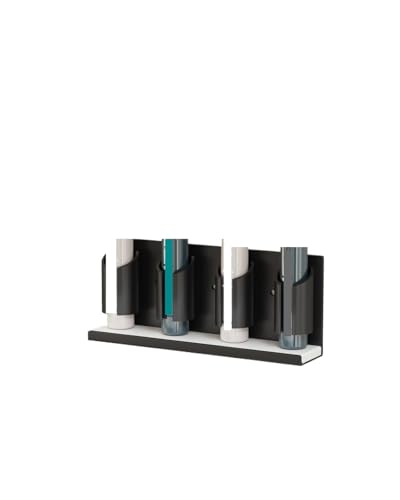 CUDVOLHTU Space Aluminium Wandhalterung for elektrische Zahnbürste, Zahnpasta-Rack, Lagerregal(4 Slots Black) von CUDVOLHTU