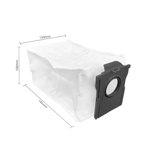 CUDVOLHTU Staubbeutel, kompatibel mit Dreame X40/L10s Pro/X30, Zubehör, Mopp-Pads, Einweg-Aktivkohle-Staubbeutelteile(6PCS Bag) von CUDVOLHTU