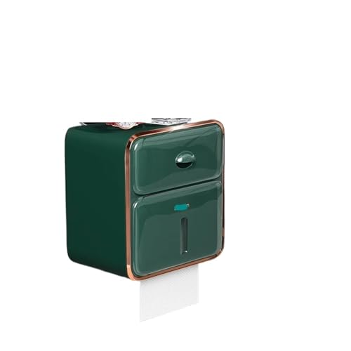 CUDVOLHTU Stilvolle Toilettenhalterbox, wasserdichte Aufbewahrungsbox mit großer Kapazität, ohne Stanzen, zur Wandmontage(Fangao) von CUDVOLHTU