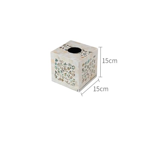 CUDVOLHTU Taschentuchbox, quadratisch, for Servietten, Toilettenpapier, Aufbewahrungsboxen for Zuhause und den Schreibtisch(B Tissue Box) von CUDVOLHTU