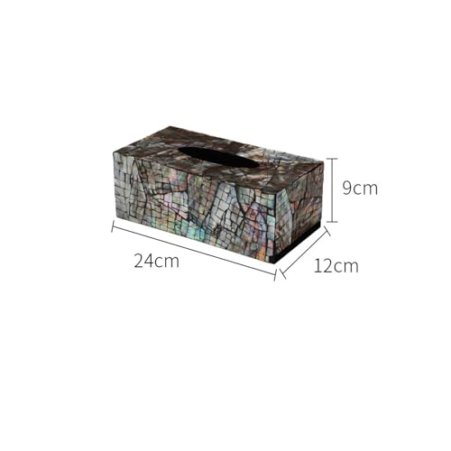 CUDVOLHTU Taschentuchbox, quadratisch, for Servietten, Toilettenpapier, Aufbewahrungsboxen for Zuhause und den Schreibtisch(E Tissue Box) von CUDVOLHTU