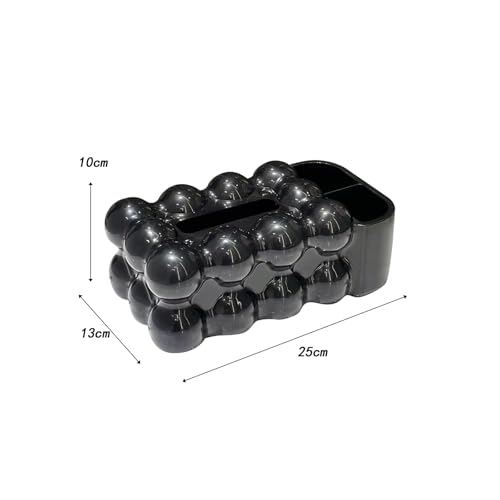 CUDVOLHTU Taschentuchhalter Marshmallow Taschentuchbox, Bezug Valentinstag Dekor Taschentuchbehälter(Black 2) von CUDVOLHTU