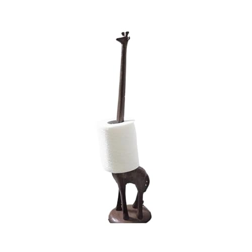 CUDVOLHTU Toilettenpapierhalter aus Gusseisen, freistehender Giraffen-Papierhandtuchhalter, dekoratives Papier CUDVOLHTU Toilettenpapierhalter aus Gusseisen, freistehender Giraffen-Papierhandtuchhalter, dekoratives Papier von CUDVOLHTU