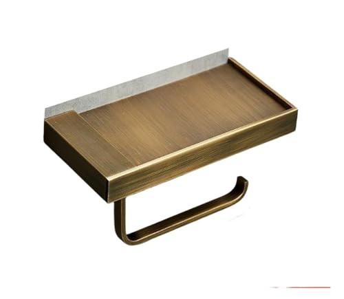 CUDVOLHTU Tuqiu Badezimmer, Papierhalter, Badezimmer, Papierrollenhalter, Goldener Taschentuchhalter(Antique Bronze) von CUDVOLHTU
