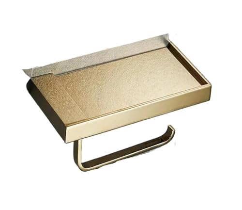 CUDVOLHTU Tuqiu Badezimmer, Papierhalter, Badezimmer, Papierrollenhalter, Goldener Taschentuchhalter(Gold) von CUDVOLHTU