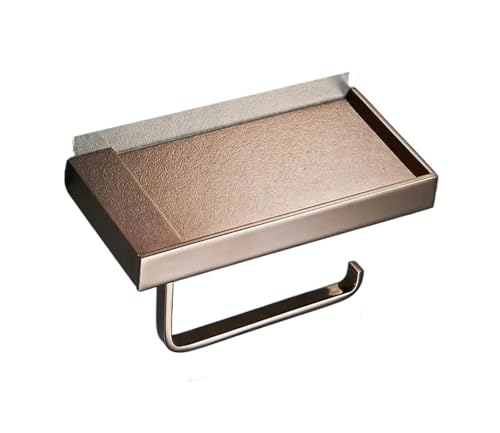 CUDVOLHTU Tuqiu Badezimmer, Papierhalter, Badezimmer, Papierrollenhalter, Goldener Taschentuchhalter(Rose Gold) von CUDVOLHTU