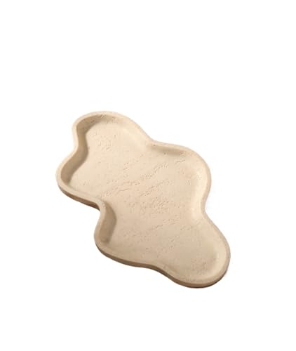 CUDVOLHTU Wabi-Sabi Stil Wolken Marmor Tablett, Retro Wohnzimmer Eitelkeit Regal von CUDVOLHTU