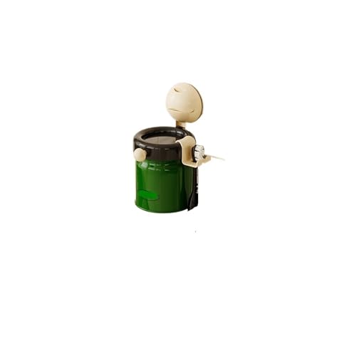 CUDVOLHTU Zahnbürstenhalter mit Saugnapf, kein Stanzen und Aufbewahren von Badezimmerzubehör, magnetischer Mundwasserbecherhalter(Green) von CUDVOLHTU