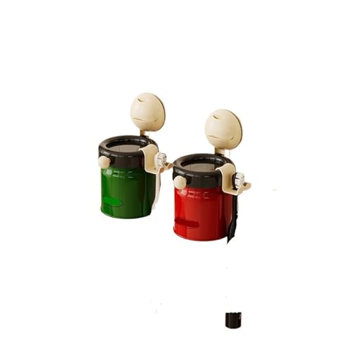 CUDVOLHTU Zahnbürstenhalter mit Saugnapf, kein Stanzen und Aufbewahren von Badezimmerzubehör, magnetischer Mundwasserbecherhalter(Set 2) von CUDVOLHTU