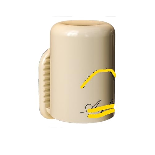 CUDVOLHTU Zahnbürstenständer ohne Durchschlag, Wandmontierter Luxus-Zahnbürstenständer for elektrische Toiletten #3995(Beige,4pcs) von CUDVOLHTU