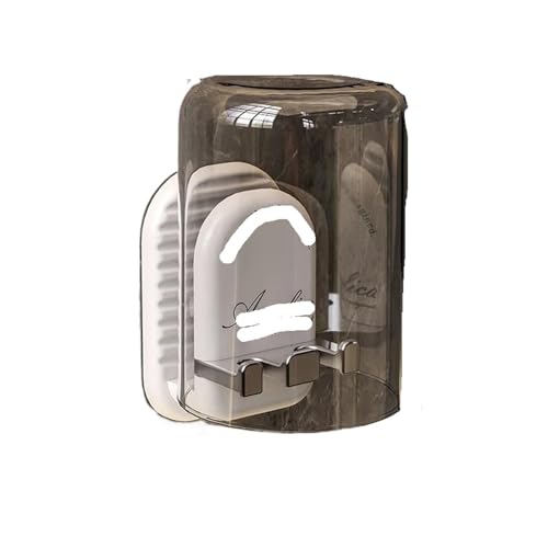 CUDVOLHTU Zahnbürstenständer ohne Durchschlag, Wandmontierter Luxus-Zahnbürstenständer for elektrische Toiletten #3995(Transparent,5pcs) von CUDVOLHTU