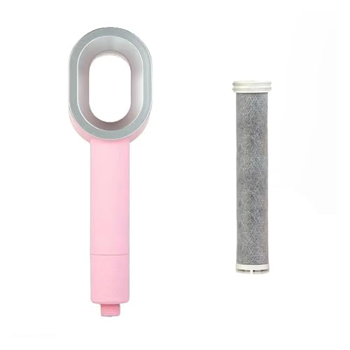 Druck-SPA-Duschkopf, wassersparend, Handbrause mit Regendusche und Anionenfilter(Pink) von CUDVOLHTU
