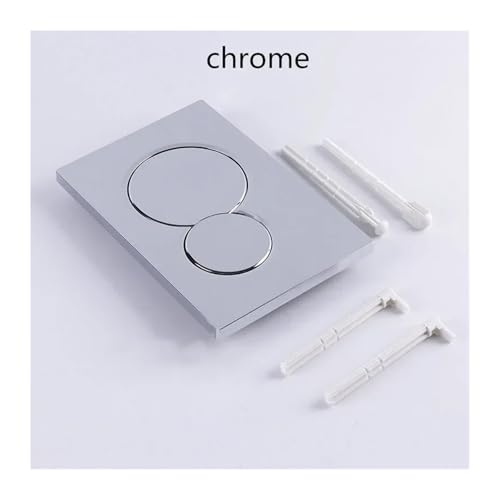Dual Flush Betätigungsplatte for Wand-WC-Tank, Sigma01 115.770.21.5 Versteckte Wassertankplatte mit Doppeltasten(Chrome) von CUDVOLHTU