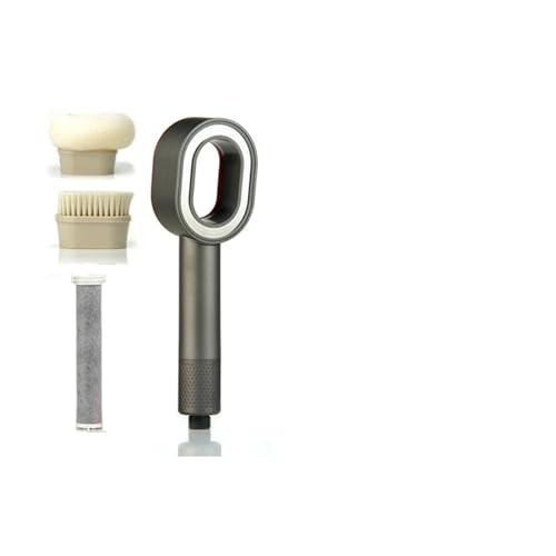 Duschkopffilter Druckreinigungswasser, spart Handbrause im Badezimmer(Grey Set) von CUDVOLHTU
