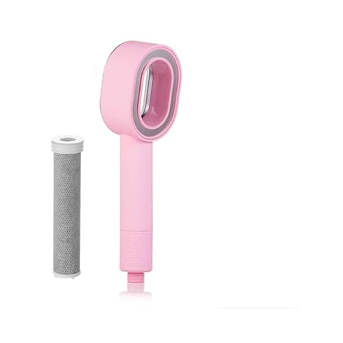 Duschkopffilter Druckreinigungswasser, spart Handbrause im Badezimmer(Pink) von CUDVOLHTU