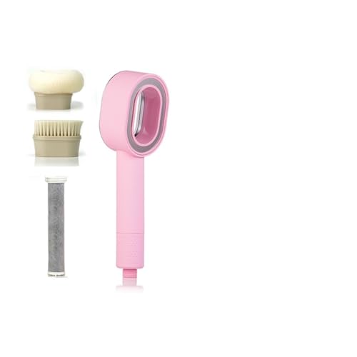 Duschkopffilter Druckreinigungswasser, spart Handbrause im Badezimmer(Pink Set) von CUDVOLHTU