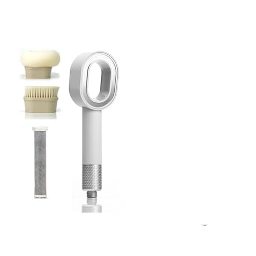 Duschkopffilter Druckreinigungswasser, spart Handbrause im Badezimmer(White Set) von CUDVOLHTU
